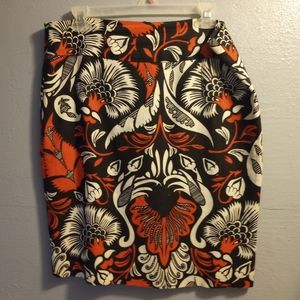 Knee length dress skirt... bright pattern..